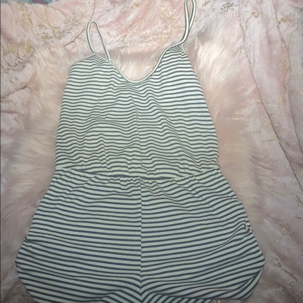Striped romper